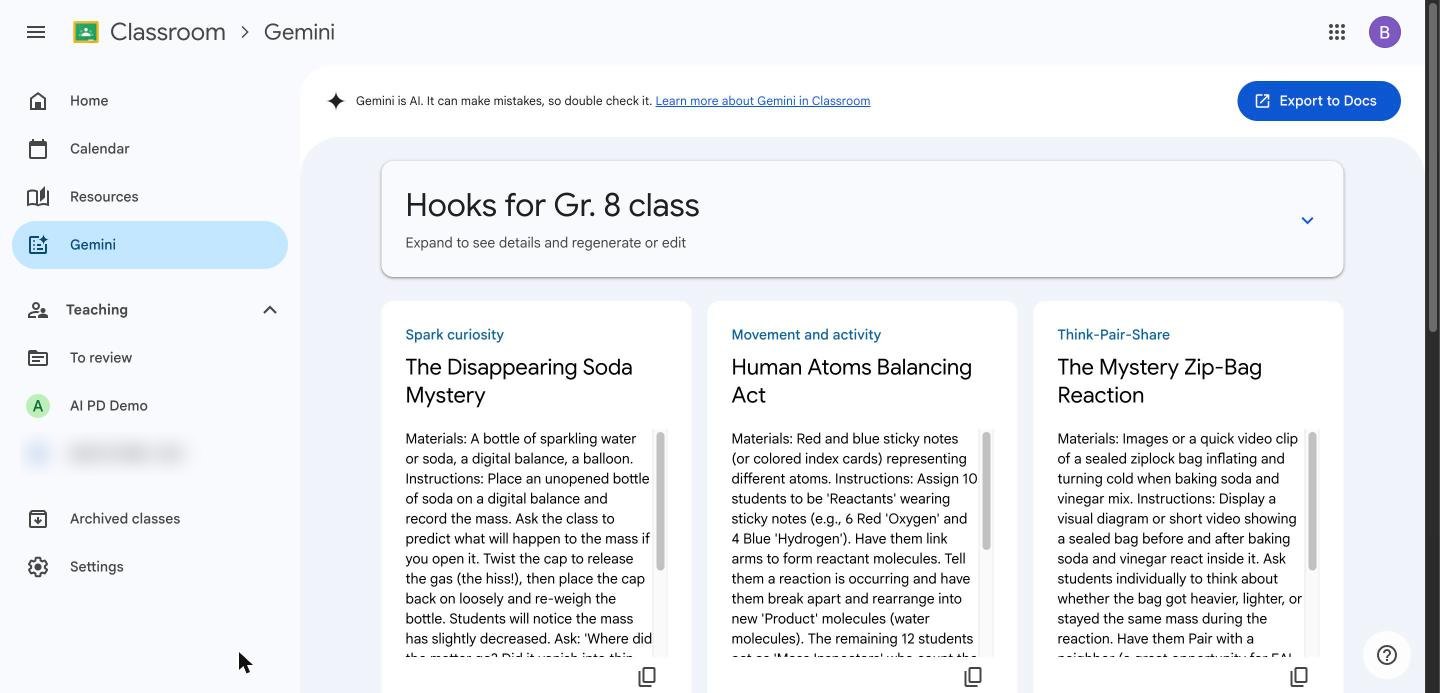 Hooks for Gr. 8 class: The Disappearing Soda Mystery, Human Atoms Balancing Act and The Mystery Zip-Bag Reaction